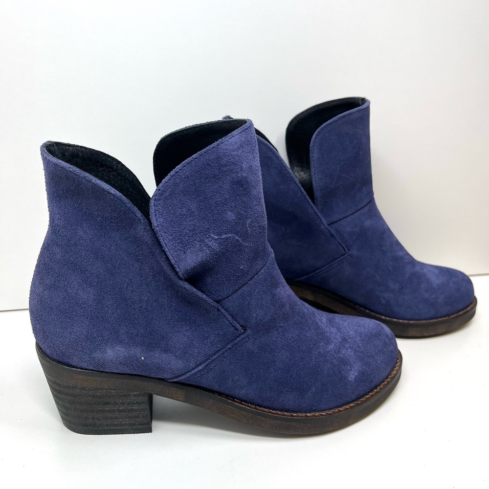 FreePeople Women's Blue Suede Ankle Boots